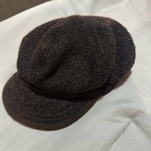 Brown octagonal hat